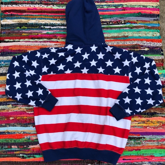 -SOLD-American Flag Hoodie - Picture 2 of 5